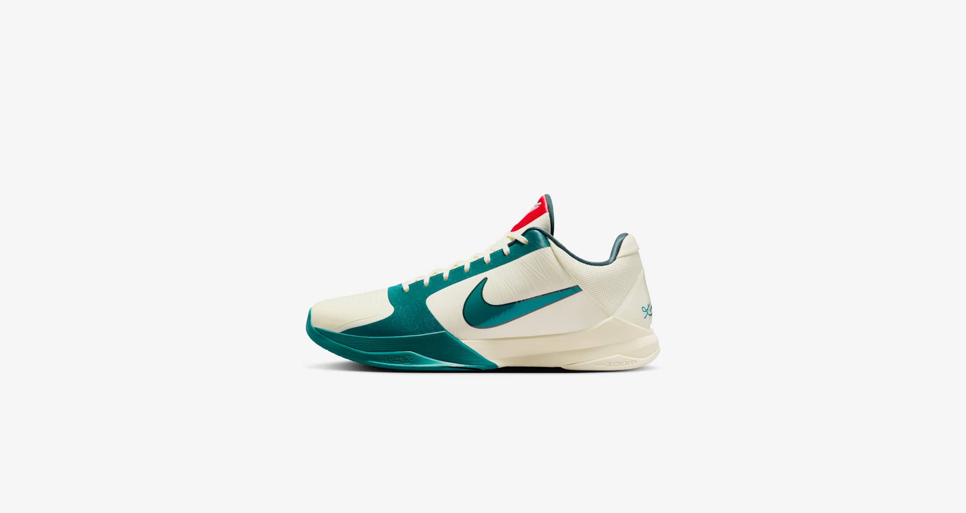 Caitlin Clark × Kobe 5 Protro “Coconut Milk / Spruce”